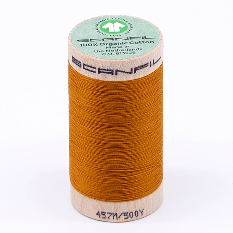 SCANFIL® 50wt Organic Pima Cotton Thread 500 yds - 4826 Sunflower