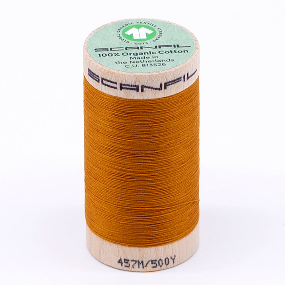 SCANFIL® 50wt Organic Pima Cotton Thread 500 yds - 4826 Sunflower