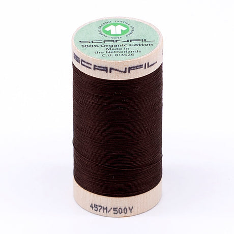 SCANFIL® 50wt Organic Pima Cotton Thread 500 yds - 4829 Cocoa Brown