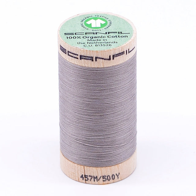 SCANFIL® 50wt Organic Pima Cotton Thread 500 yds - 4831 Chateau Gray
