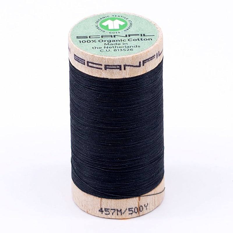 SCANFIL® 50wt Organic Pima Cotton Thread 500 yds - 4833 Vulcanic Ash