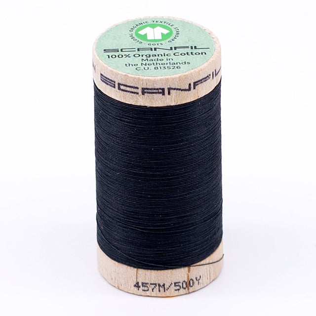 SCANFIL® 50wt Organic Pima Cotton Thread 500 yds - 4833 Vulcanic Ash