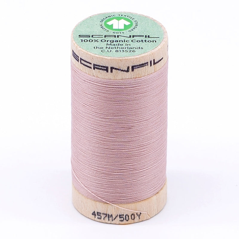 SCANFIL® 50wt Organic Pima Cotton Thread 500 yds - 4842 Rose Smoke