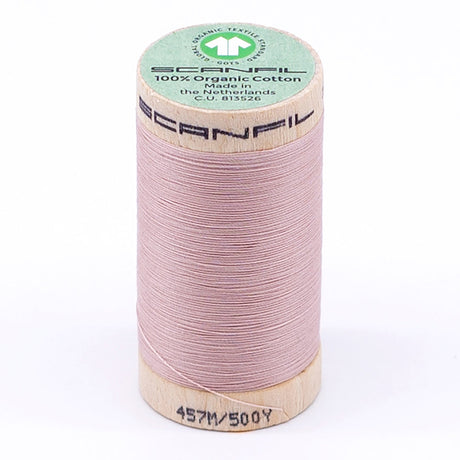 SCANFIL® 50wt Organic Pima Cotton Thread 500 yds - 4842 Rose Smoke