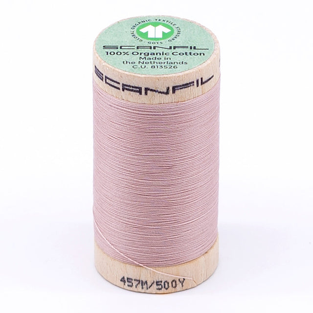 SCANFIL® 50wt Organic Pima Cotton Thread 500 yds - 4842 Rose Smoke