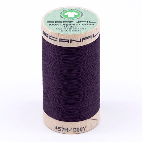 SCANFIL® 50wt Organic Pima Cotton Thread 500 yds - 4845 Plum Perfect