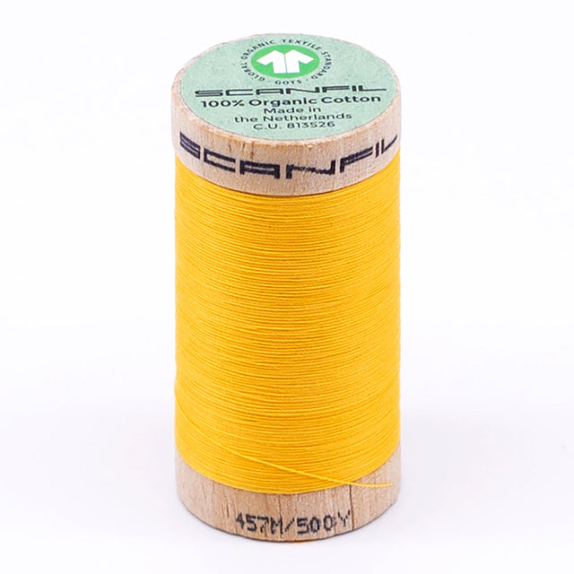 SCANFIL® 50wt Organic Pima Cotton Thread 500 yds - 4847 Banana