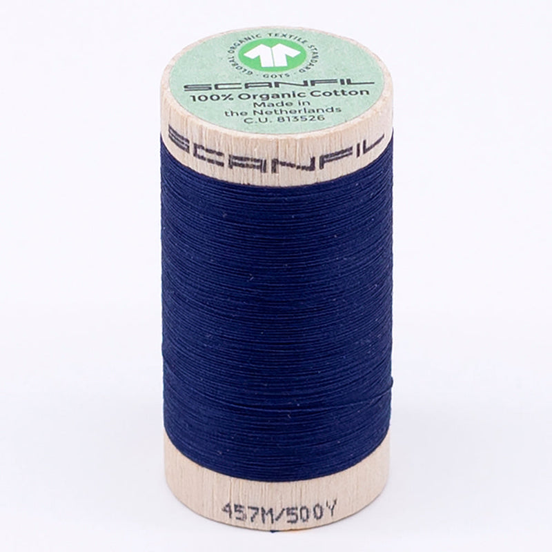SCANFIL® 50wt Organic Pima Cotton Thread 500 yds - 4854 Bellwether Blue
