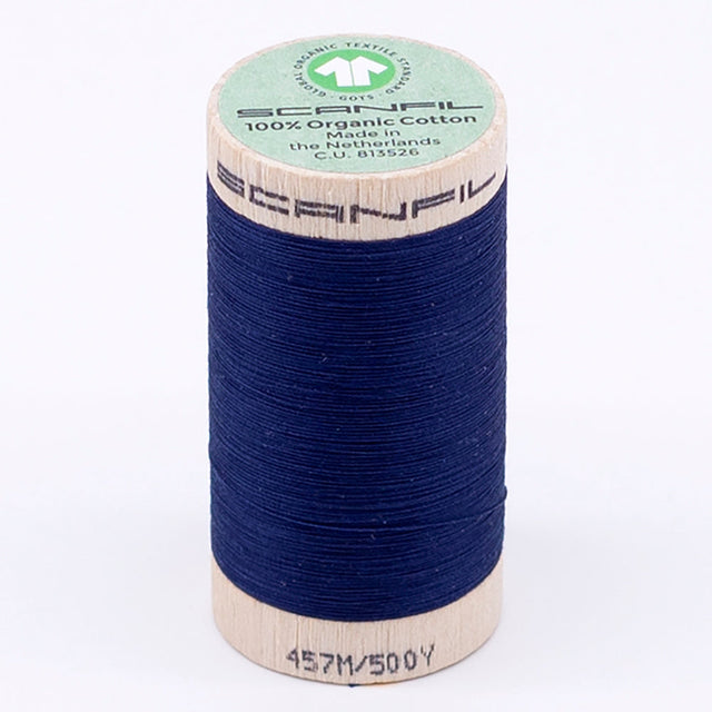 SCANFIL® 50wt Organic Pima Cotton Thread 500 yds - 4854 Bellwether Blue