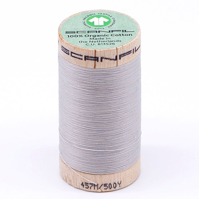 SCANFIL® 50wt Organic Pima Cotton Thread 500 yds - 4856 Silver Cloud