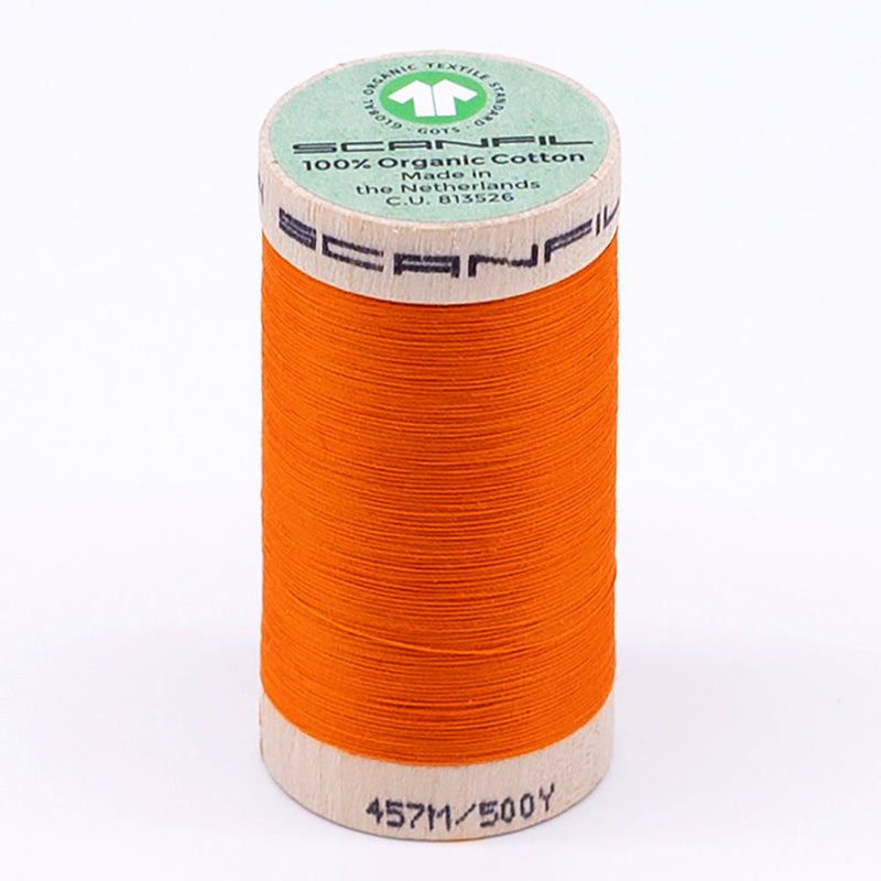 SCANFIL® 50wt Organic Pima Cotton Thread 500 yds - 4857 Tangelo