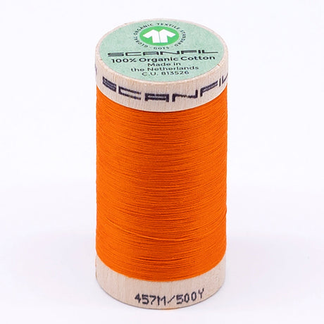 SCANFIL® 50wt Organic Pima Cotton Thread 500 yds - 4857 Tangelo