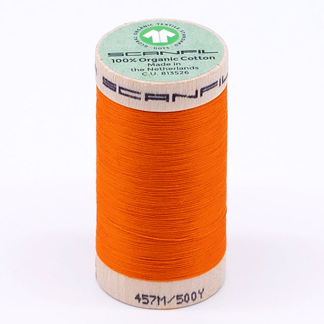 SCANFIL® 50wt Organic Pima Cotton Thread 500 yds - 4857 Tangelo