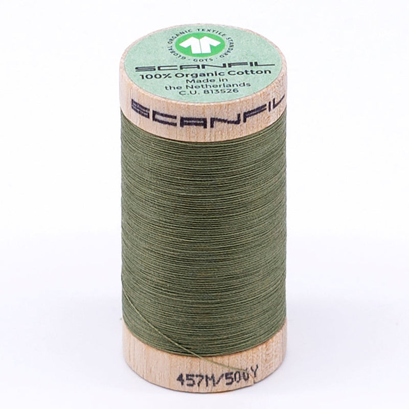SCANFIL® 50wt Organic Pima Cotton Thread 500 yds - 4859 Sage