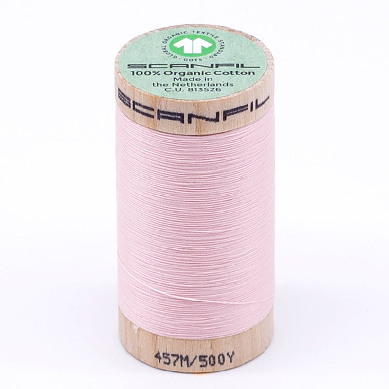 SCANFIL® 50wt Organic Pima Cotton Thread 500 yds - 4860 Crystal Pink