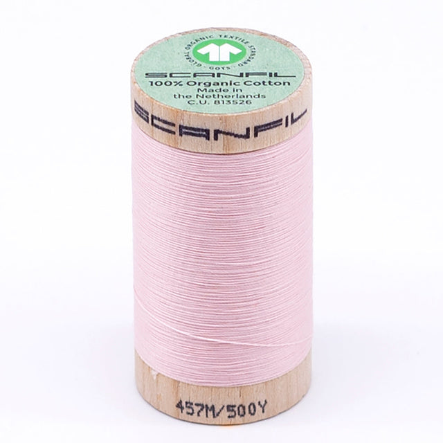 SCANFIL® 50wt Organic Pima Cotton Thread 500 yds - 4860 Crystal Pink