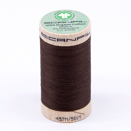 SCANFIL® 50wt Organic Pima Cotton Thread 500 yds - 4864 Coffee Liqueur