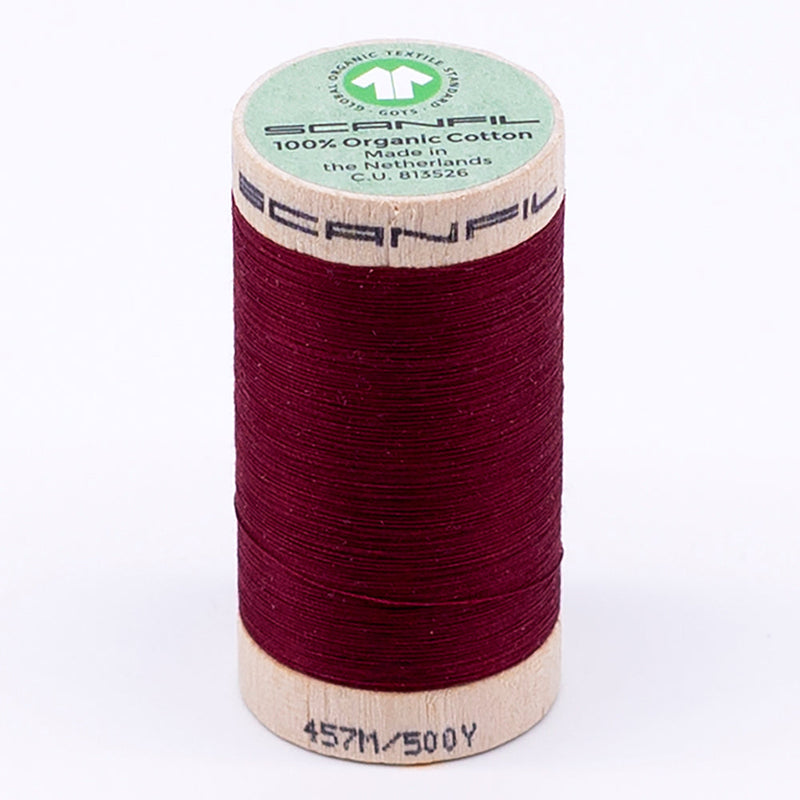 SCANFIL® 50wt Organic Pima Cotton Thread 500 yds - 4870 Rhubarb