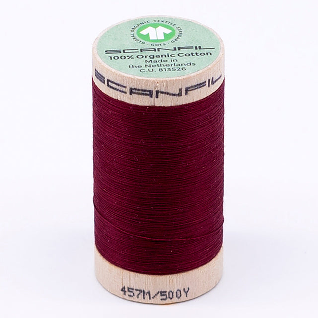 SCANFIL® 50wt Organic Pima Cotton Thread 500 yds - 4870 Rhubarb