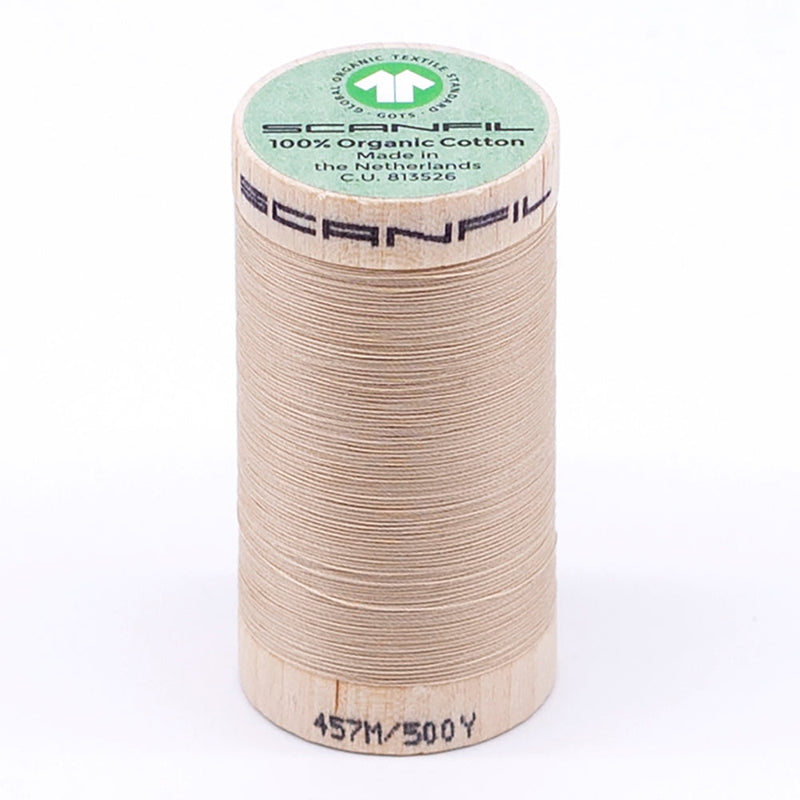 SCANFIL® 50wt Organic Pima Cotton Thread 500 yds - 4873 Ivory Cream