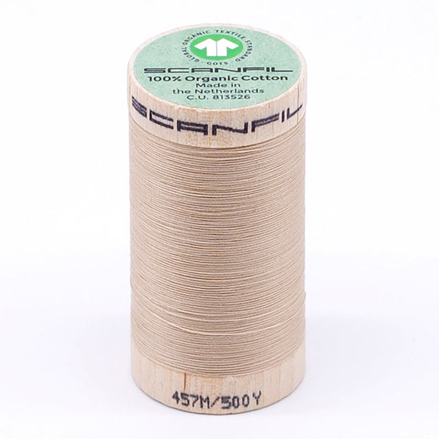 SCANFIL® 50wt Organic Pima Cotton Thread 500 yds - 4873 Ivory Cream