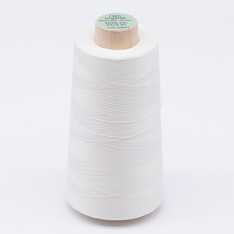 SCANFIL® 50wt Organic Pima Cotton Thread 5000 yd Cones - 4801 Coconut Milk