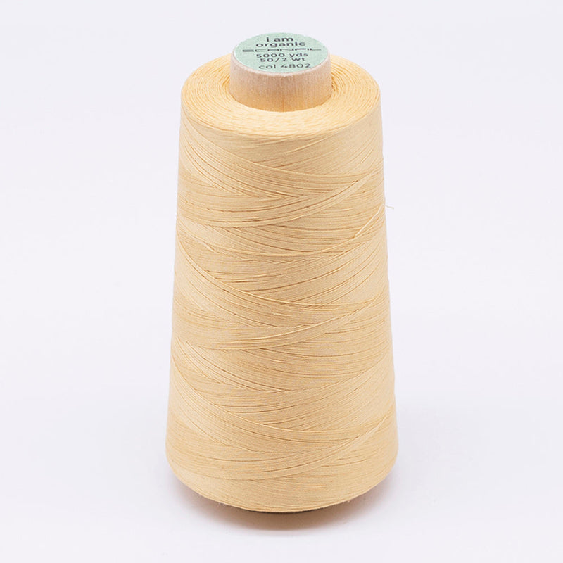 SCANFIL® 50wt Organic Pima Cotton Thread 5000 yd Cones - 4802 Cornsilk
