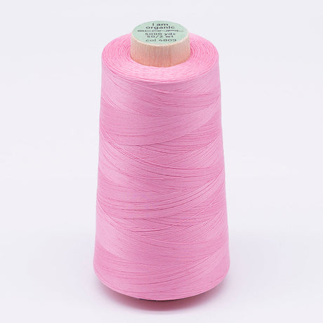 SCANFIL® 50wt Organic Pima Cotton Thread 5000 yd Cones - 4809 Candy Pink