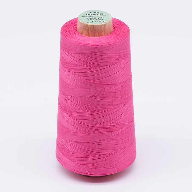 SCANFIL® 50wt Organic Pima Cotton Thread 5000 yd Cones - 4810 Pink Lemonade