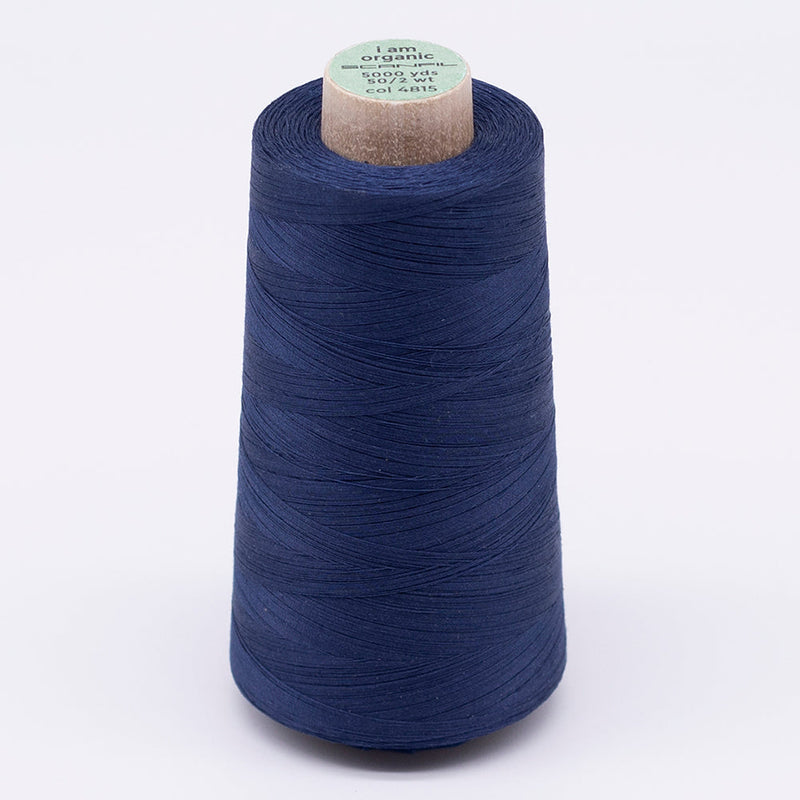 SCANFIL® 50wt Organic Pima Cotton Thread 5000 yd Cones - 4815 Poseidon