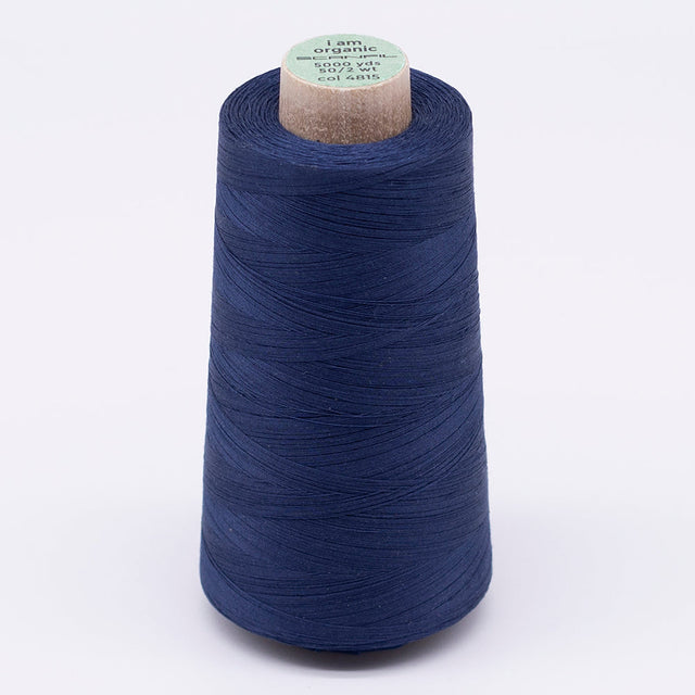 SCANFIL® 50wt Organic Pima Cotton Thread 5000 yd Cones - 4815 Poseidon
