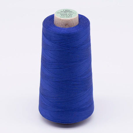 SCANFIL® 50wt Organic Pima Cotton Thread 5000 yd Cones - 4817 Nautical Blue