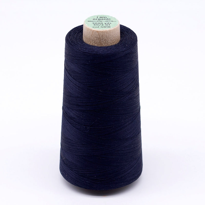 SCANFIL® 50wt Organic Pima Cotton Thread 5000 yd Cones - 4818 Night Sky