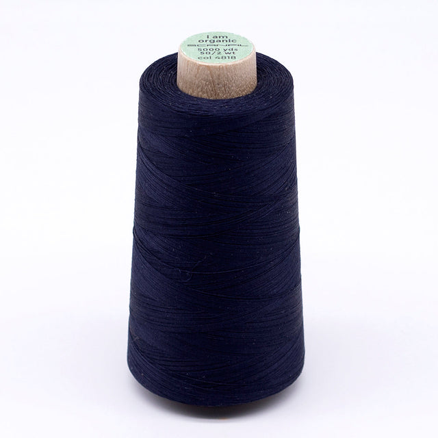 SCANFIL® 50wt Organic Pima Cotton Thread 5000 yd Cones - 4818 Night Sky