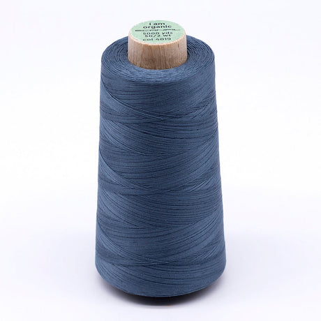 SCANFIL® 50wt Organic Pima Cotton Thread 5000 yd Cones - 4819 Aegean Blue