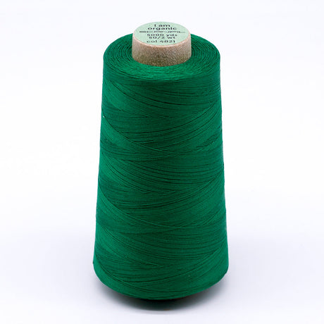 SCANFIL® 50wt Organic Pima Cotton Thread 5000 yd Cones - 4821 Jolly Green