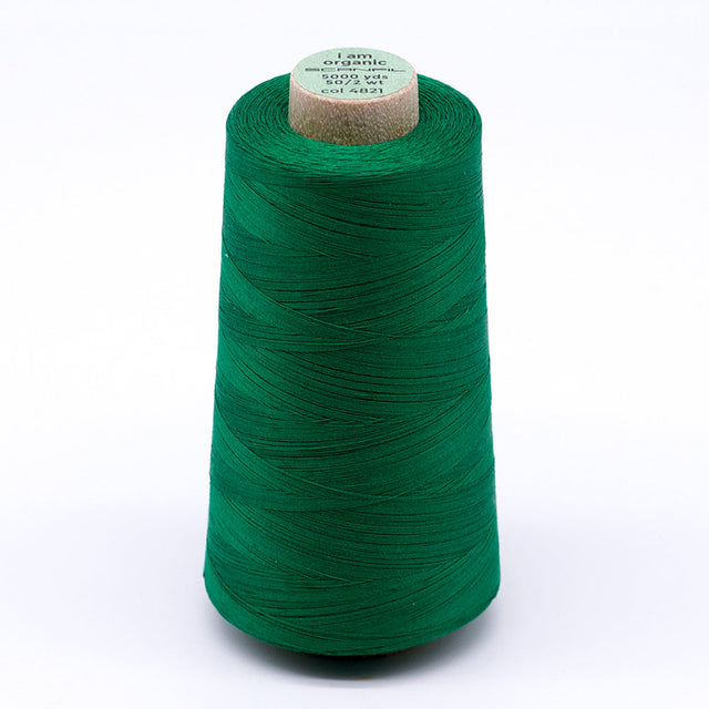 SCANFIL® 50wt Organic Pima Cotton Thread 5000 yd Cones - 4821 Jolly Green