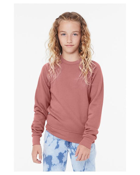 BELLA+CANVAS Youth Sponge Fleece Crewneck Sweatshirt
