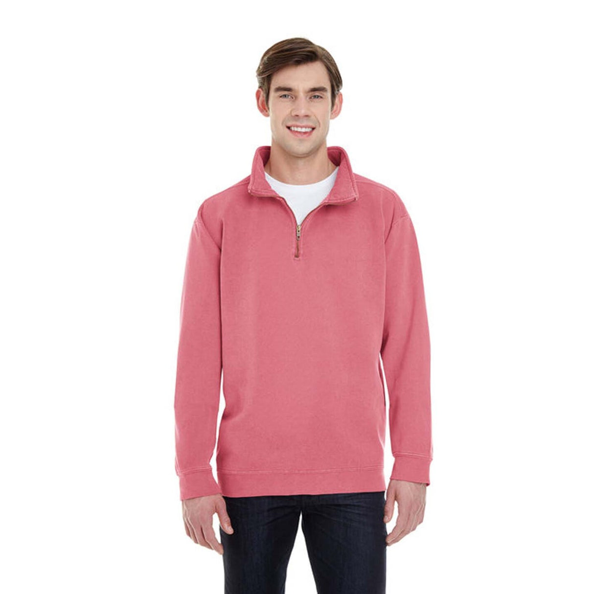 Comfort Colors® Stylish Quarter Zip Sweatshirt