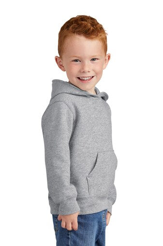 BELLA + CANVAS Bella + Canvas Toddler Sponge Fleece Pullover Hooded Sweatshirt in Navy