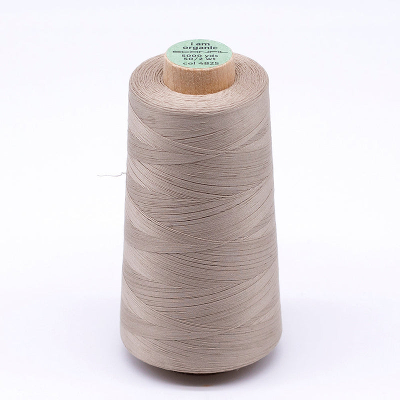 SCANFIL® 50wt Organic Pima Cotton Thread 5000 yd Cones - 4825 Crockery