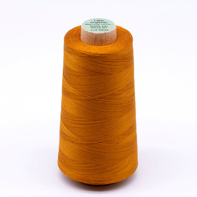 SCANFIL® 50wt Organic Pima Cotton Thread 5000 yd Cones - 4826 Sunflower