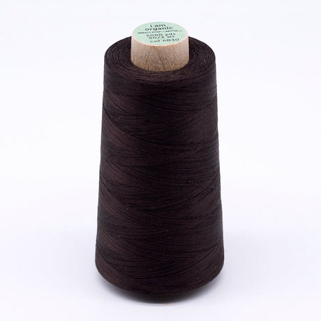 SCANFIL® 50wt Organic Pima Cotton Thread 5000 yd Cones - 4830 Licorice