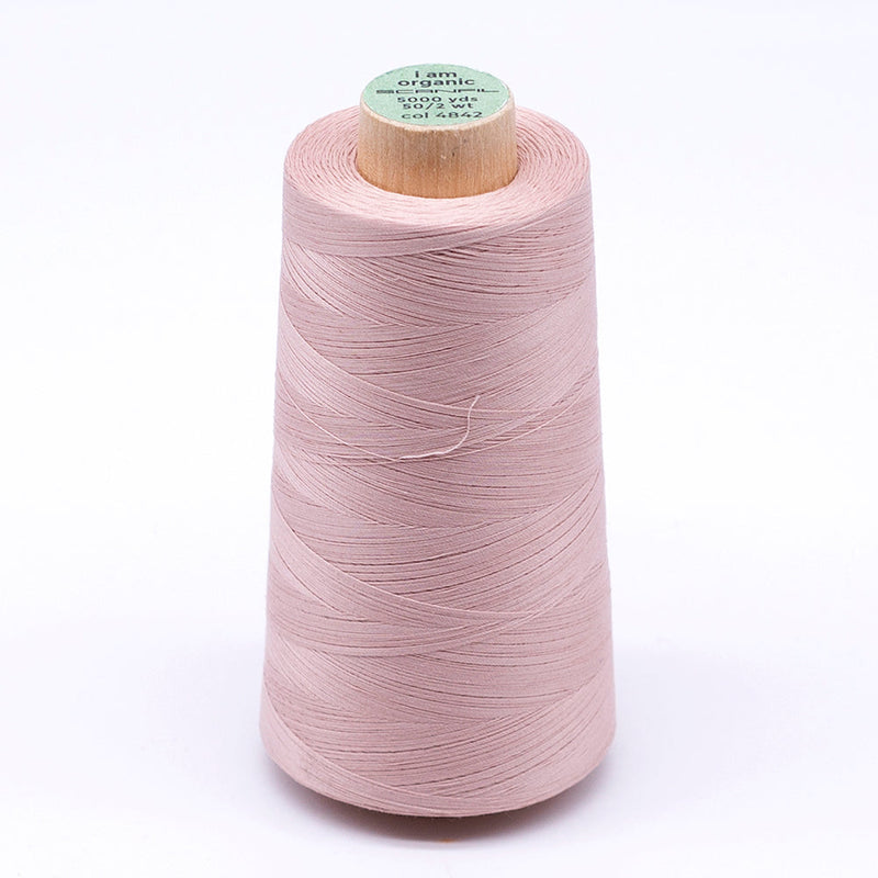 SCANFIL® 50wt Organic Pima Cotton Thread 5000 yd Cones - 4842 Rose Smoke