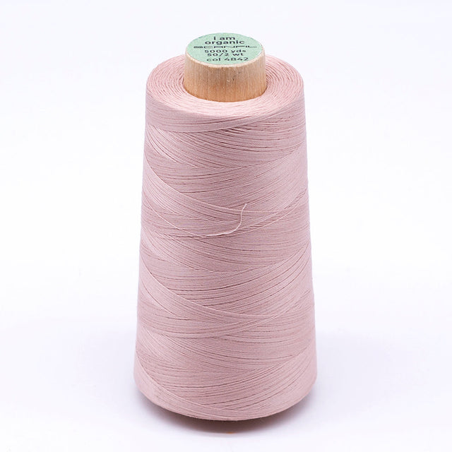 SCANFIL® 50wt Organic Pima Cotton Thread 5000 yd Cones - 4842 Rose Smoke