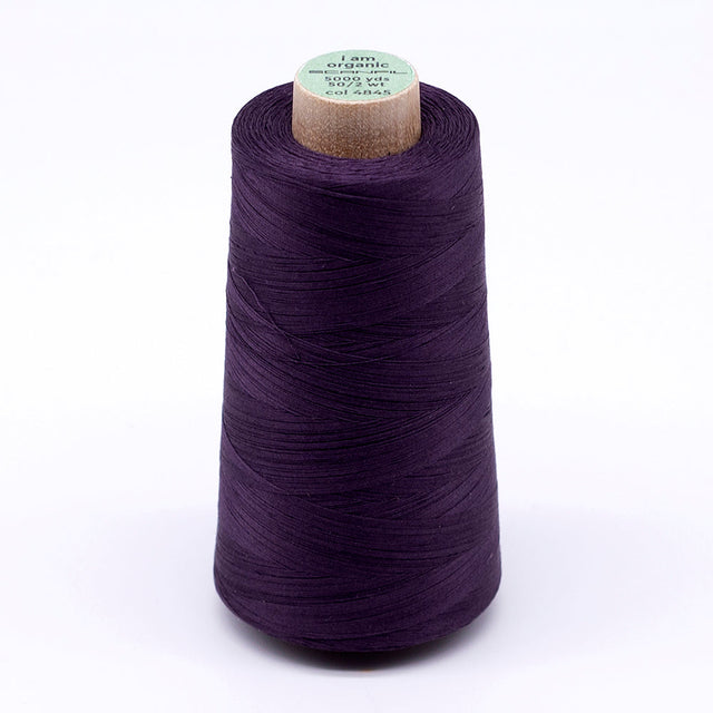 SCANFIL® 50wt Organic Pima Cotton Thread 5000 yd Cones - 4845 Plum Perfect