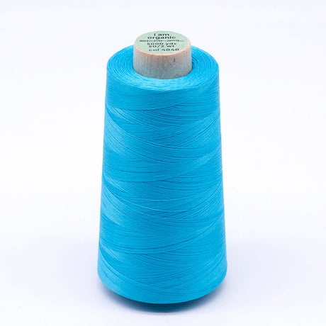 SCANFIL® 50wt Organic Pima Cotton Thread 5000 yd Cones - 4848 Blue Atoll