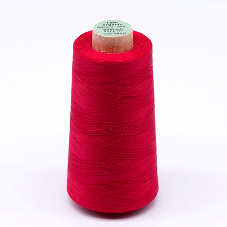 SCANFIL® 50wt Organic Pima Cotton Thread 5000 yd Cones - 4849 Watermelon