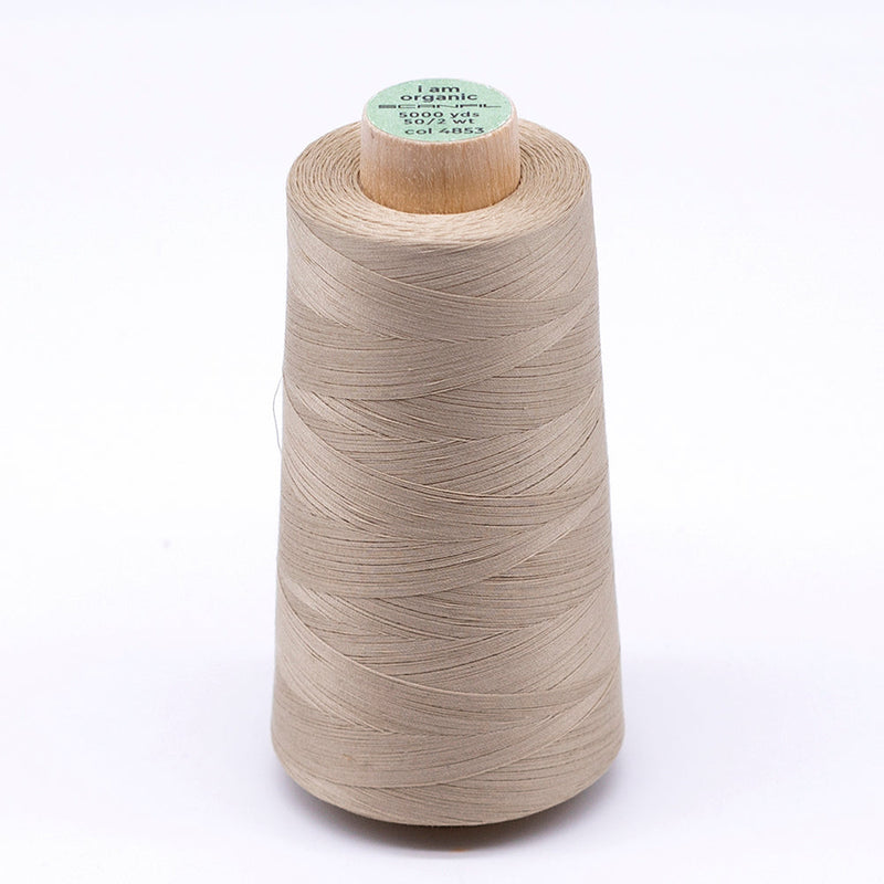 SCANFIL® 50wt Organic Pima Cotton Thread 5000 yd Cones - 4853 Safari