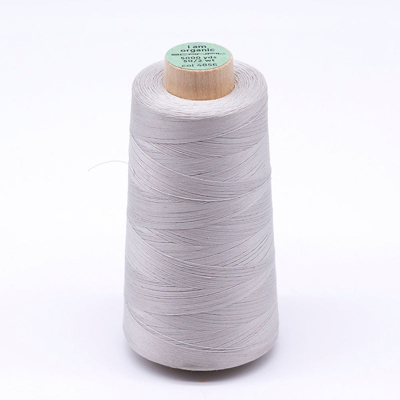 SCANFIL® 50wt Organic Pima Cotton Thread 5000 yd Cones - 4856 Silver Cloud